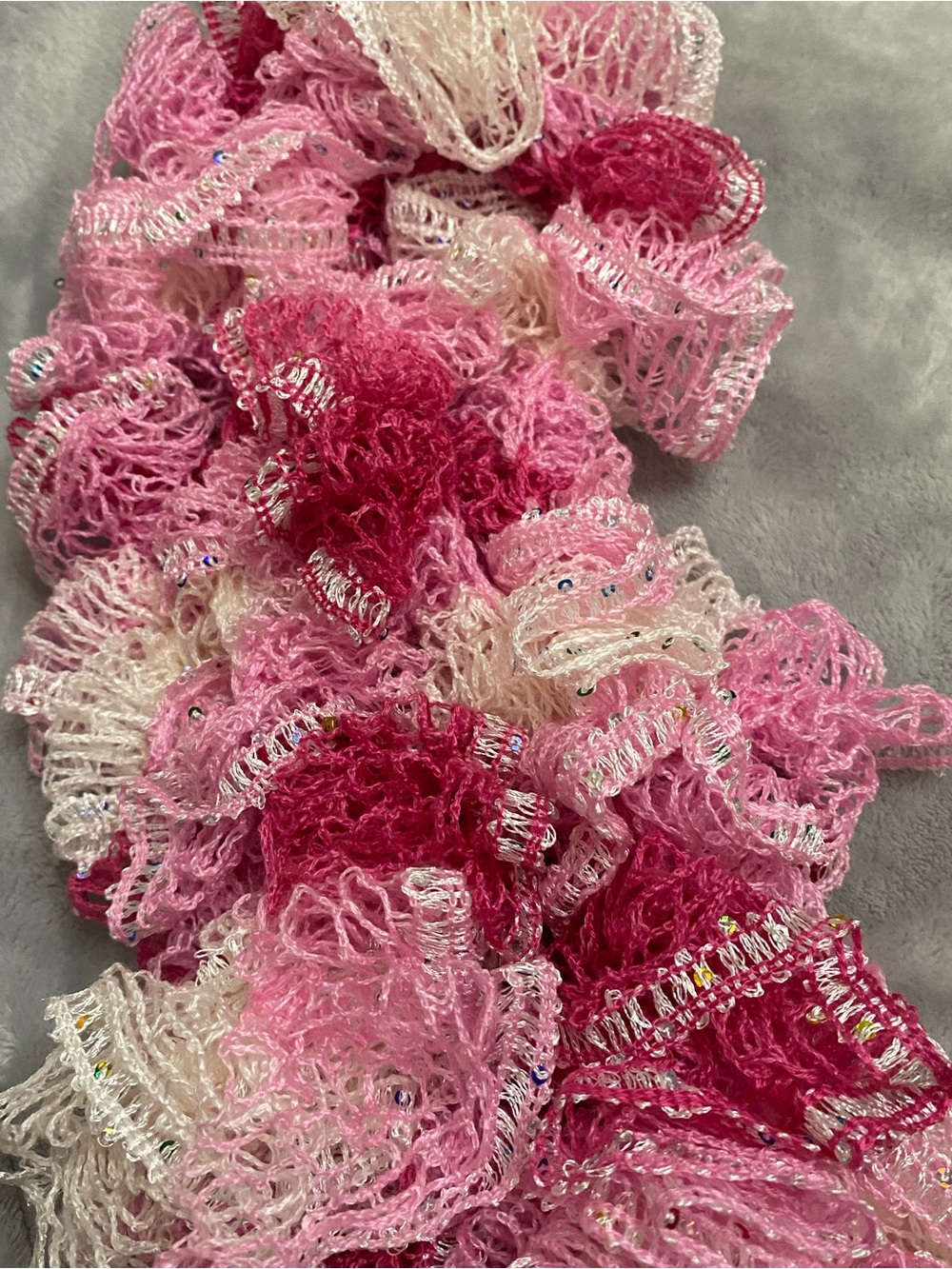 Crochet Sashay scarve approximate measurements 66 inches long - Picture 4 of 5